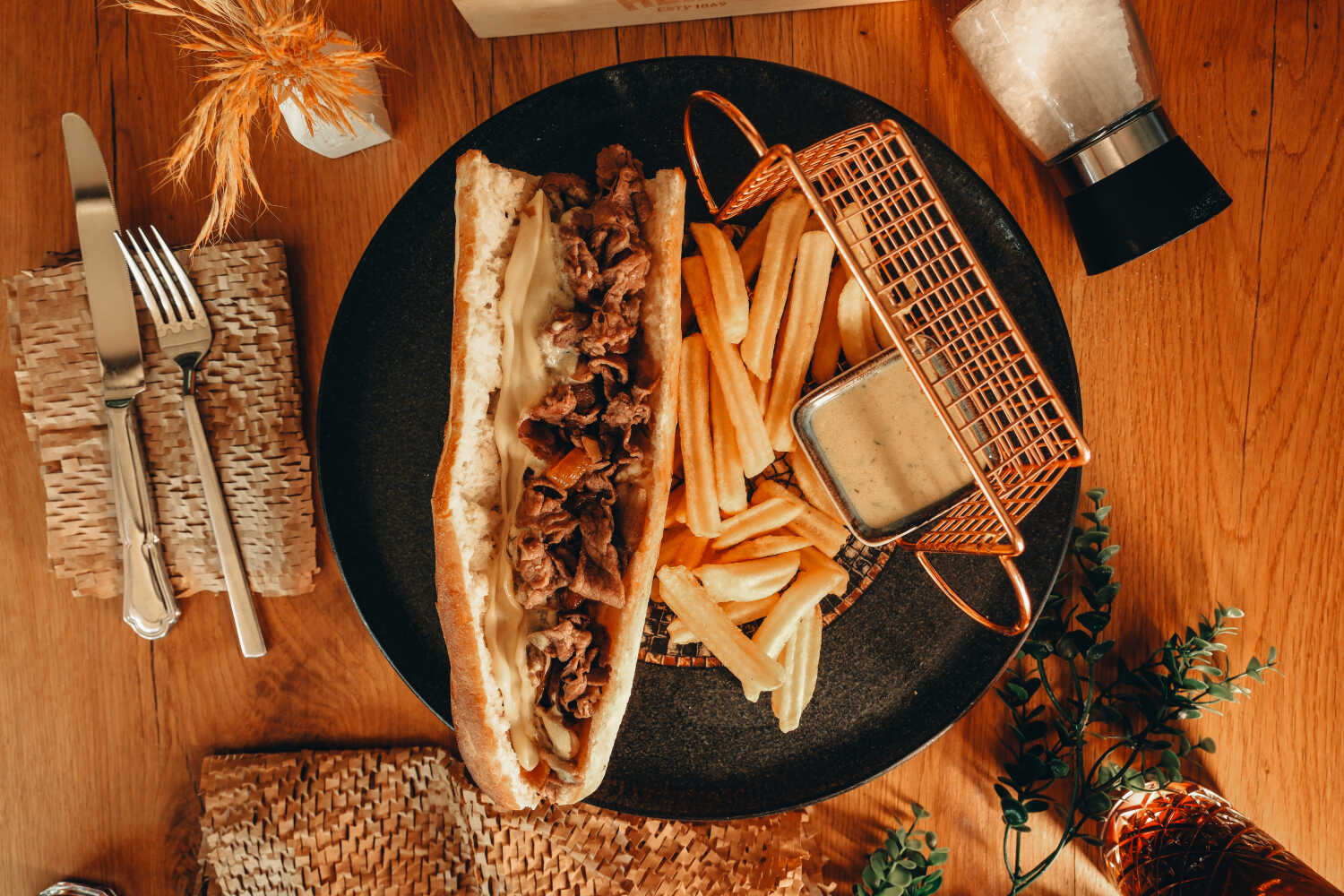 Double Steak Sandviç